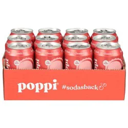 Poppi Cola Classic Prebiotic Soda - 12-12 Fl. Oz.