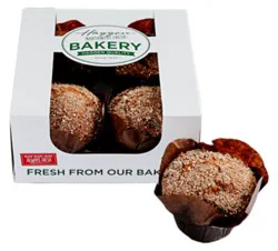 Haggen Raisin Bran Muffin - Made Right Here Always Fresh - 4 Count