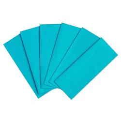 American Greetings Turquoise Tissue Paper 6 Sheets - Each