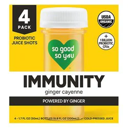 So Good So You Immunity Ginger Cayenne Shot - 4-6.8 Fl. Oz.