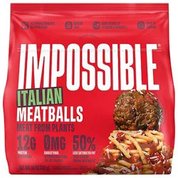 Impossible Italian Plant Based Fully Cooked Meatballs - 14 Oz