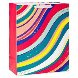 American Greetings Multicolored Stripes Extra Large Gift Bag - Each