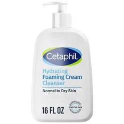 Cetaphil Hydrating Foaming Cream Cleanser Dry To Normal Sensitive Skin - 16 Fl. Oz.