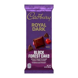 Cadbury Royal Dark Black Forest Cake Dark Chocolate Candy Bar - 3.5 Oz