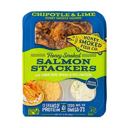 Honey Smoked Fish Chipotle Lime Salmon Stackers - 3 Oz