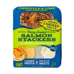 Honey Smoked Fish Chipotle Lime Salmon Stackers - 3 Oz