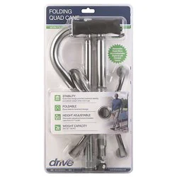 Drive Medical Folding Quad Cane - Ea
