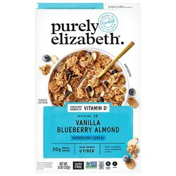 Purely Elizabeth Vanilla Blueberry Almond Superfood Cereal With Vitamin D - 11 Oz