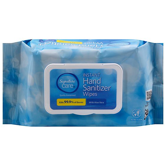 slide 1 of 1, Signature Select/care Hand Sanitizer Wipes - 80 Count, 80 ct