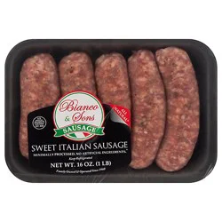 Bianco & Sons Sweet Italian Pork Sausage - 16 Oz