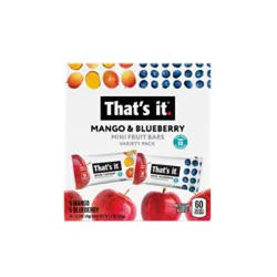 Thats It Mini Fruit Bars Blueberry And Mango - 6 Oz