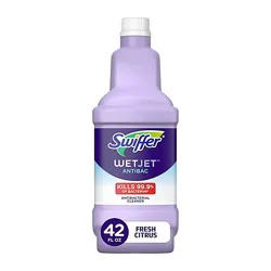 Swiffer Wetjet Antibacterial Fresh Citrus Floor Cleaner - 42.2 Fl. Oz.