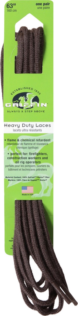 slide 8 of 10, 63 Inch 100% Kevlar Lace Brown - Pair, 1 pair