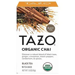 Tazo Organic Chai Tea Bags - 16 Count