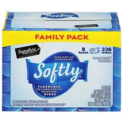 Signature Select Softly Flushable Wipes - 8-336 Count