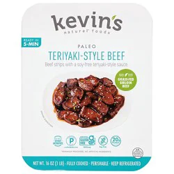 Kevins Teriyaki Style Beef - 16 Oz
