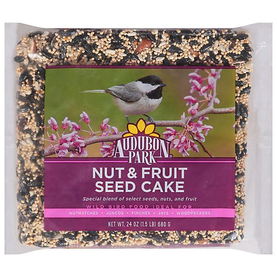 slide 1 of 1, Audubon Park Nut & Fruit Seed Cake Wild Bird Food Bag 24 Oz - 24 Oz, 24 oz