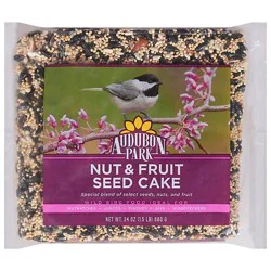 Audubon Park Nut & Fruit Seed Cake Wild Bird Food Bag 24 Oz - 24 Oz