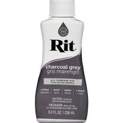 Rit Charcoal Grey Dye Liquid - 8 Oz