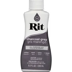 Rit Charcoal Grey Dye Liquid - 8 Oz