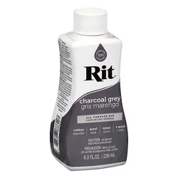 Rit Charcoal Grey Dye Liquid - 8 Oz