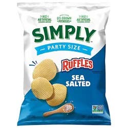 Ruffles Simply Sea Salt Potato Chips - 13 Oz