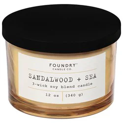 Foundry Candle Sandalwood Sea Typewriter Candle - 12 Oz
