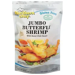 Gluten Free Jumbo Butterfly Shrimp - 10 Oz