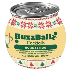 Buzzballs Chillers Eggnog Cocktail - 200 Ml