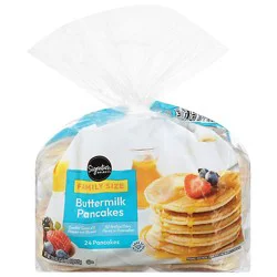 Signature Select Pancakes Buttermilk Family Size 24 Count - 33 Oz