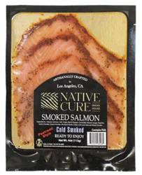 Native Cure Pastrami Style Smoked Salmon - 4 Oz