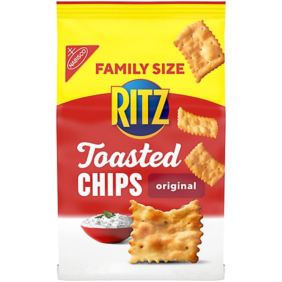 slide 1 of 3, Ritz Toasted Chips Original Crackers Family Size - 11.4 Oz, 11.4 oz