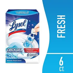 Lysol Click Gel Atlantic Fresh Automatic Toilet Bowl Cleaner - 6 Ct