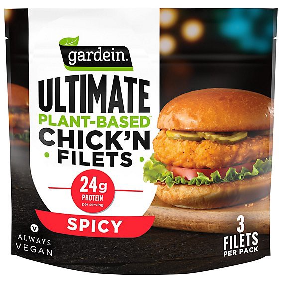 slide 1 of 10, Gardein Ultimate Vegan Frozen Spicy Chick'n Filets - 15 Oz, 15 oz
