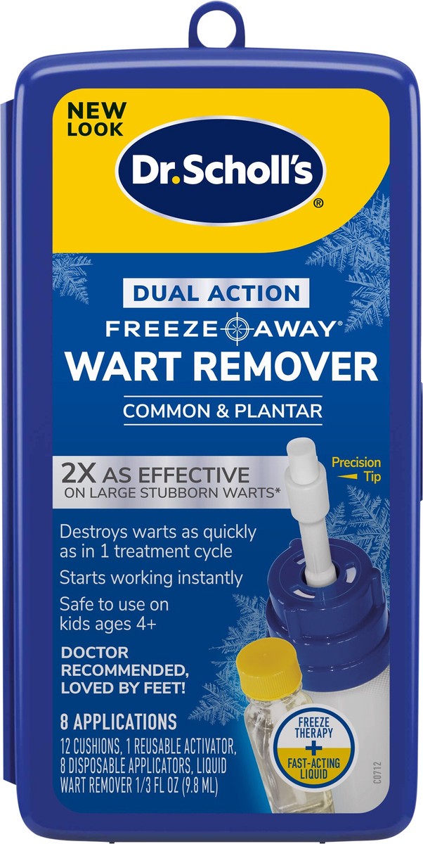 slide 2 of 8, Dr Scholls Dual Action Freeze Away Wart Remover - 7 Count, 7 ct