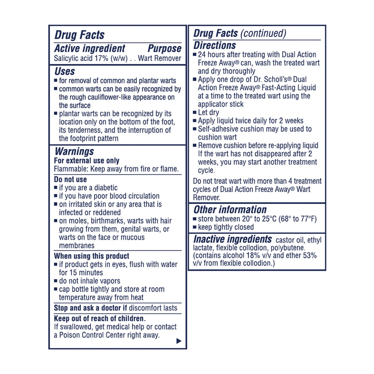 slide 7 of 8, Dr Scholls Dual Action Freeze Away Wart Remover - 7 Count, 7 ct