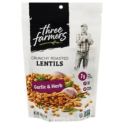 Three Farmers Garlic Herb Lentil Snack - 140 Gram