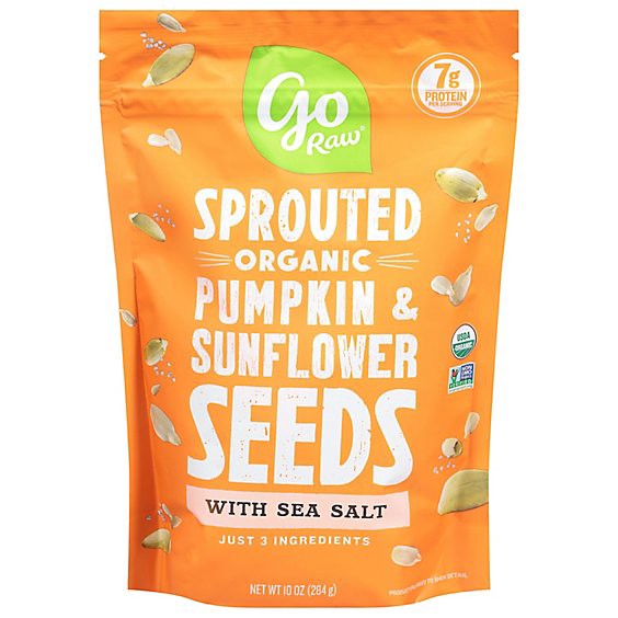 slide 1 of 1, Go Raw Organic Sprouted Sunflower And Pumpkin Seeds - 10 Oz, 10 oz