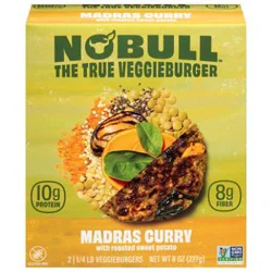 Nobull Veggie Madras Curry Burger - 8 Oz