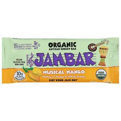 Jambar Musical Mango Organic Energy Bar - 2.12 Oz