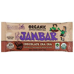Jambar Chocolate Cha Cha Organic Energy Bar - 2.12 Oz