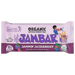 Jambar Jammin Jazzleberry Organic Energy Bar - 2.12 Oz