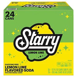 Starry Lemon Lime Cans - 24-12 Fl. Oz.