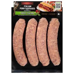 Sweet Italian Pork Jumbo Sausages - 23.68 Oz