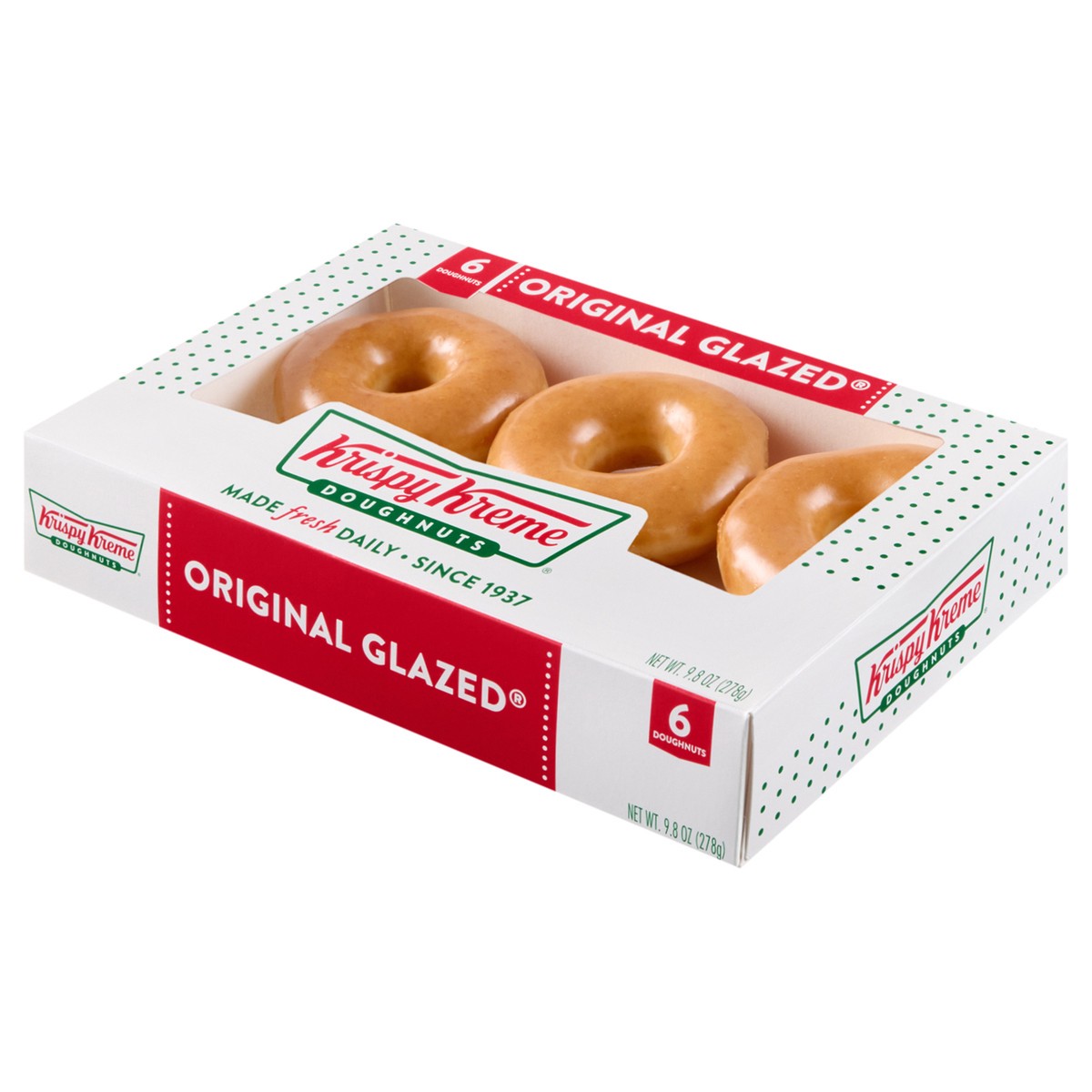 slide 7 of 7, Krsipy Kreme Original Glazed Donut 6 Count - 1 Lb, 9.8 oz