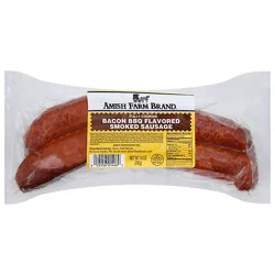 Amish Farms Bacon Bbq Flavored Smoked Sausage - 14 Oz