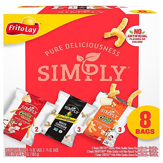 slide 1 of 1, Frito-Lay Simply Variety Pack - 8 Count, 8 ct