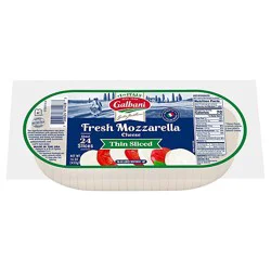Galbani 24 Thin Sliced Fresh Mozzarella Log - 16 Oz