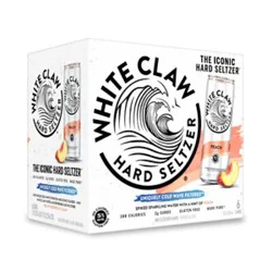 White Claw Peach Iced Tea Cans - 6-12 Fl. Oz.