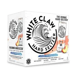 White Claw Peach Iced Tea Cans - 6-12 Fl. Oz.